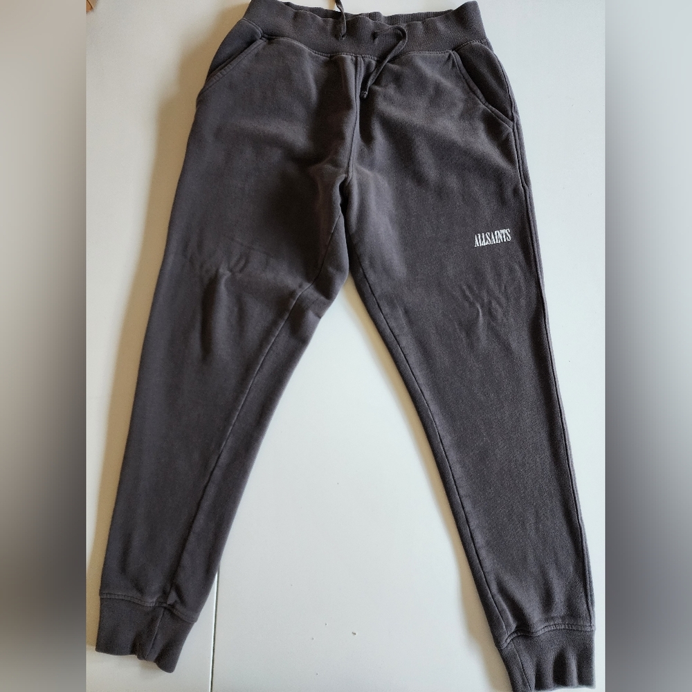 Allsaints gray / grey sweat pants joggers mens medium